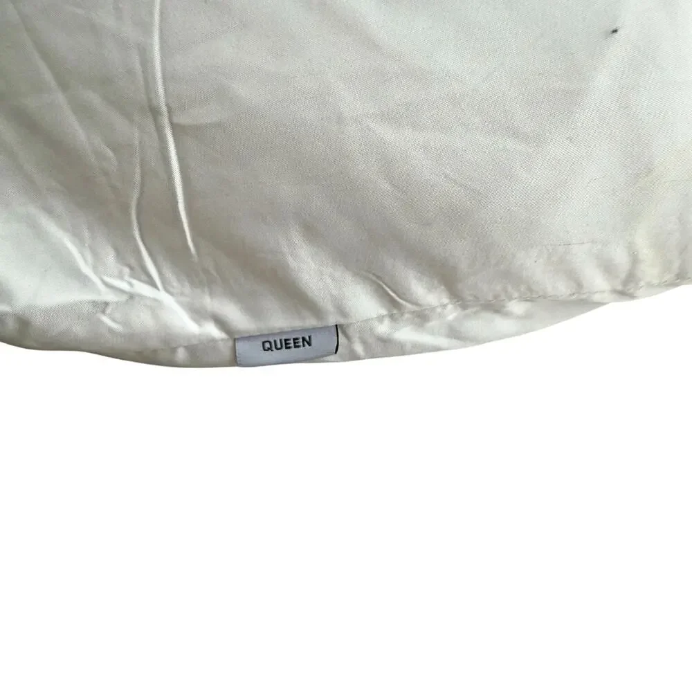 Simply Organic Bamboo Eco Friendly White  Bedding QUEEN Duvet NWOT
